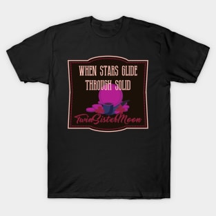When Stars Glide Through Solid T-Shirt